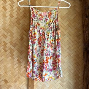 Parker floral silk tank